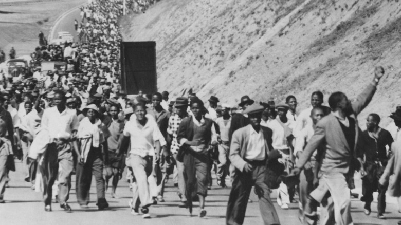 Protestors apartheid South Africa1960s