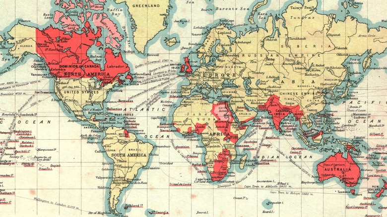 British Empire map antique