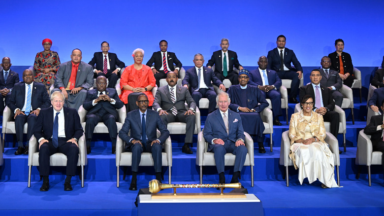 Commonwealth 2022 summit leaders sitting