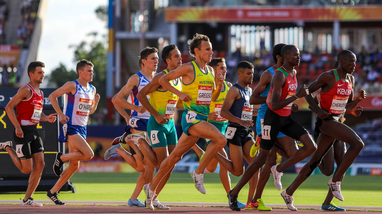 Runners competing at Commonwealth Games