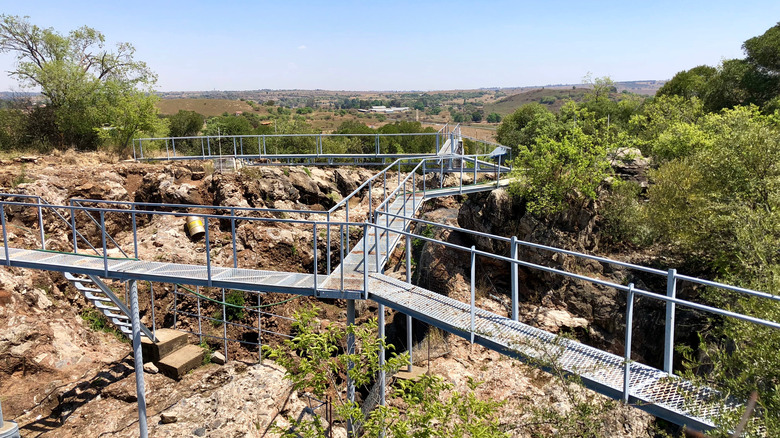 Excavation site at Sterkfontein caves in the Cradle of Humankind