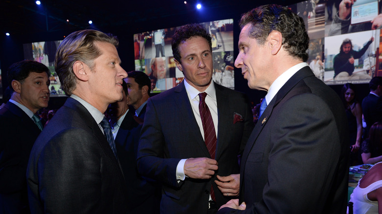 Andrew and Chris Cuomo at Javits fundraiser