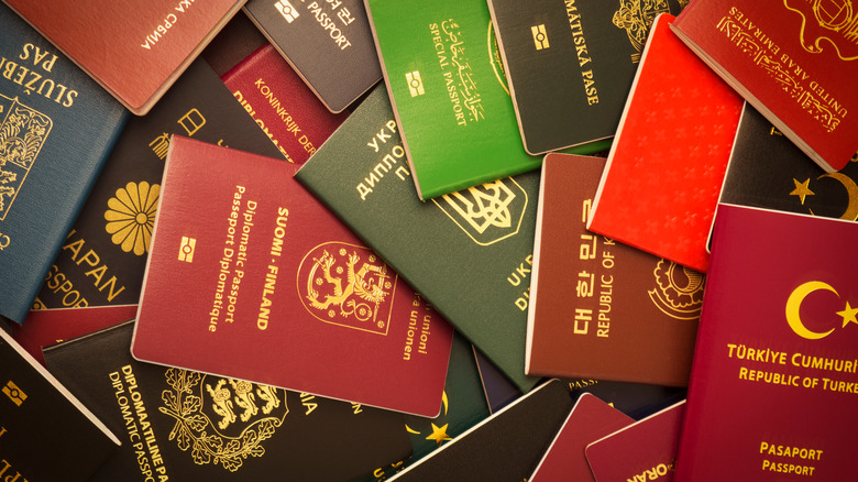 Passports of different nations
