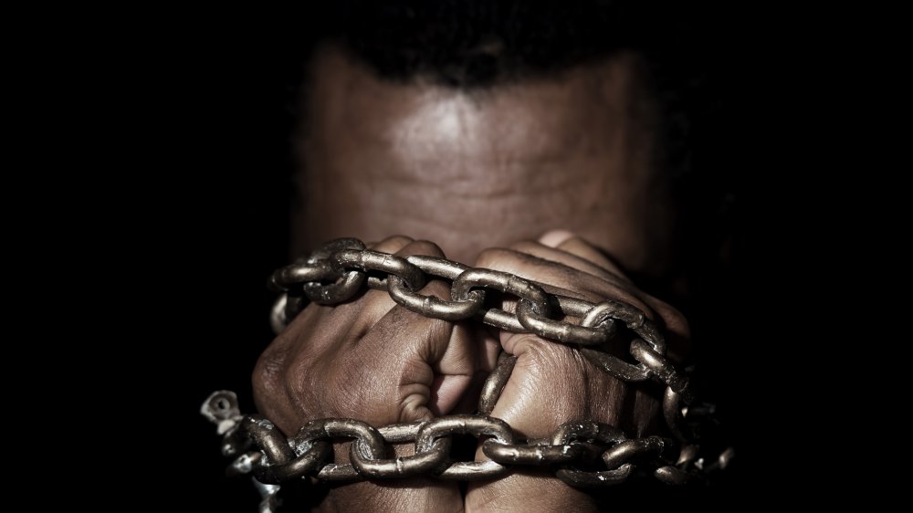 Man in chains