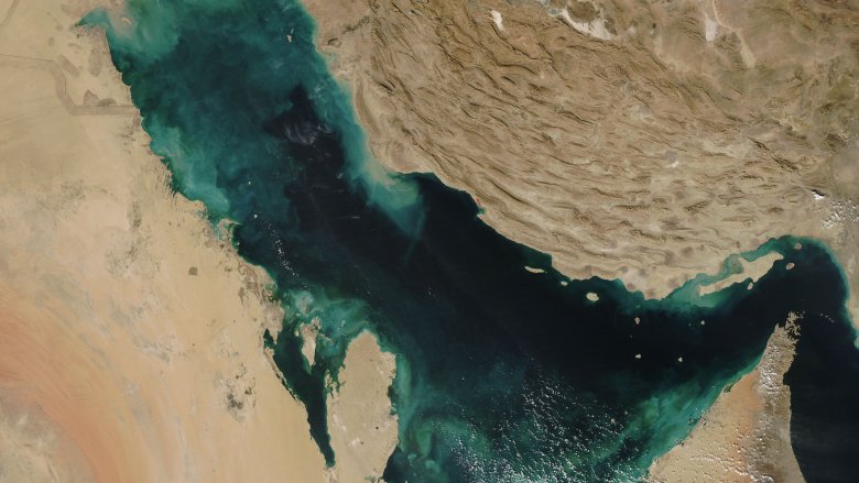 persian gulf from space