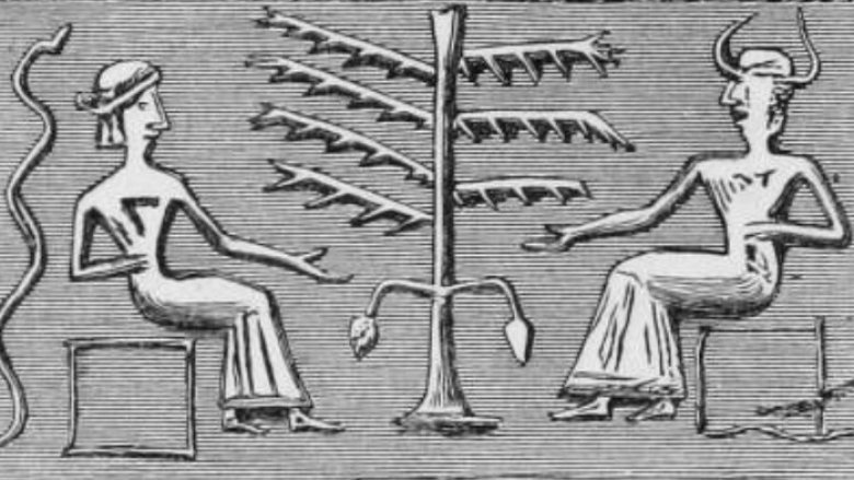 akkadian adam and eve cylinder seal