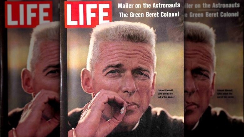 cover of Life Magazine with US Special Forces colonel smoking