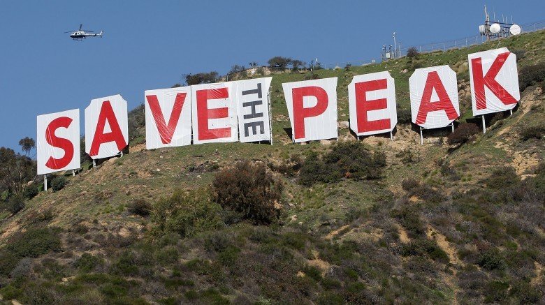 save the peak hollywood sign