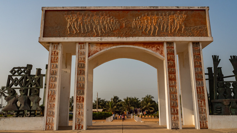 The Gate of No Return stands in modern-day Benin