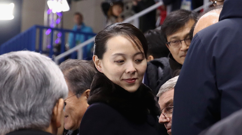 Kim Yo-jong in crowd