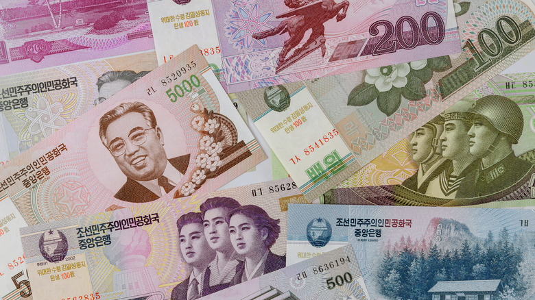 North Korean paper money