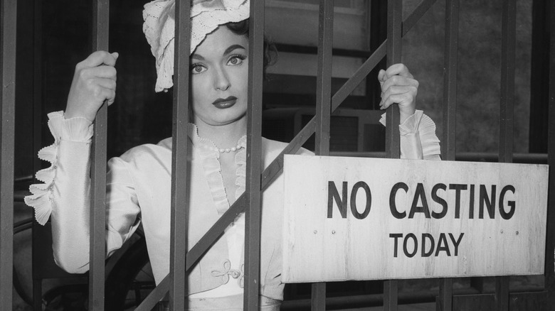 Ann Blythe "no casting" sign