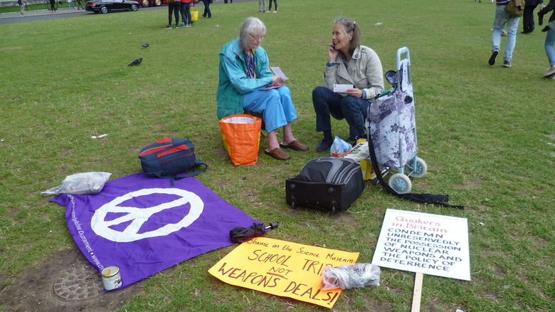 Quaker peace demonstrators