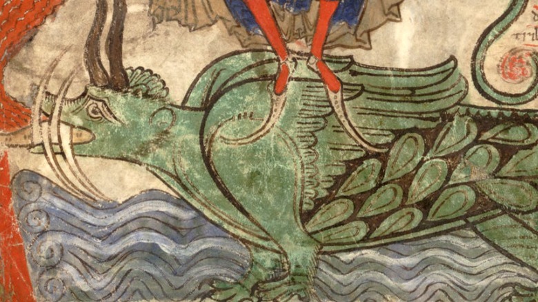 leviathan in a medieval manuscript