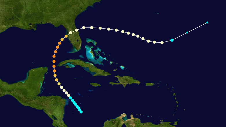 1921 Tampa Bay hurricane track