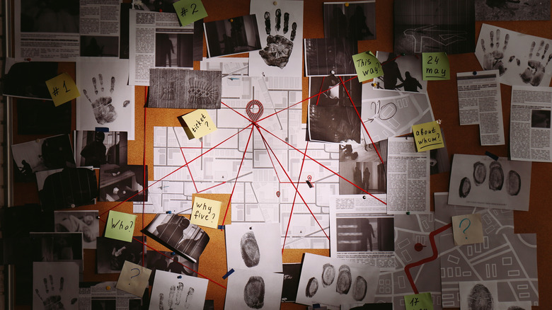 Clues on a board