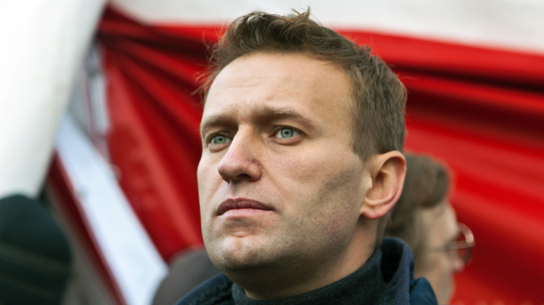 Alexey Navalny posing