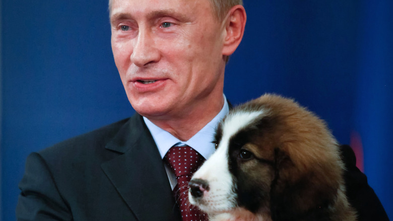 Putin with dog