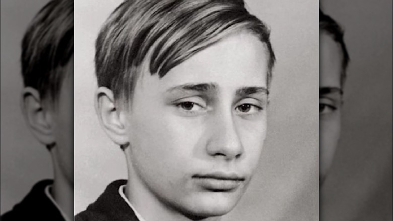 Young Putin close up