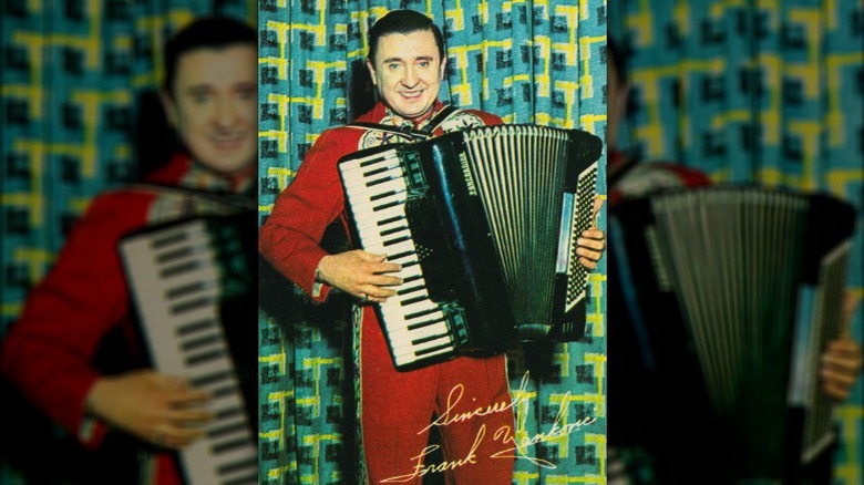 Postcard photo of musician Frankie Yankovic
