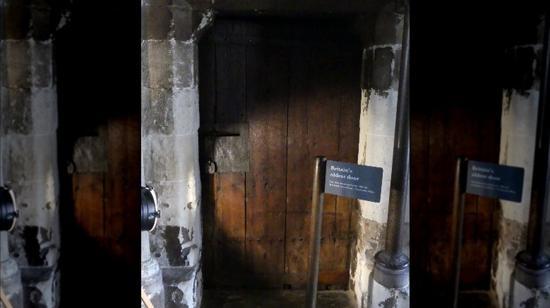 Britain's oldest door in Westminster Abbey