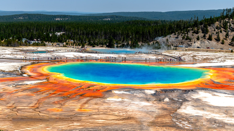 A huge Yellowstone hot spring