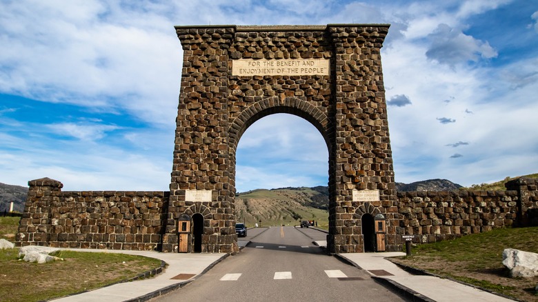 Roosevelt Arch at Yellowstone