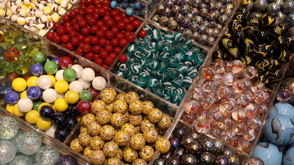 Marbles on display at a London exhibit