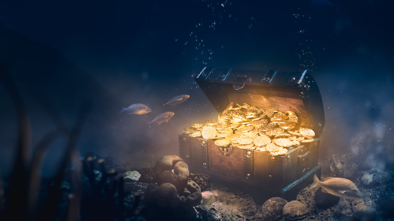treasure chest full of coins