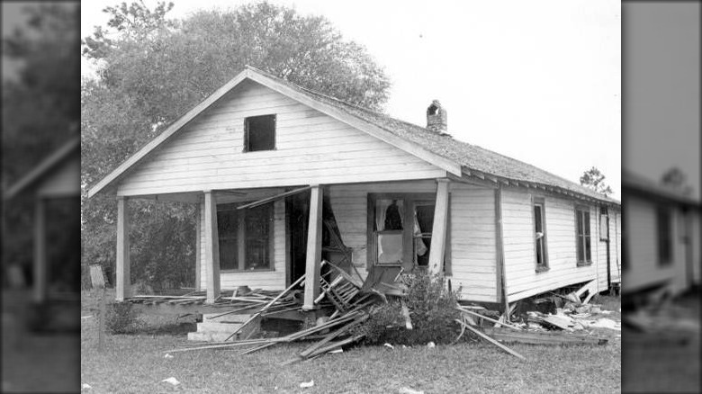 the home of harry and hariette moore after the bombing