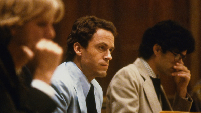 Ted Bundy sitting in court