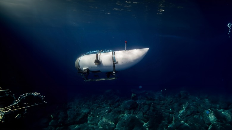 3D render of the Titan submersible