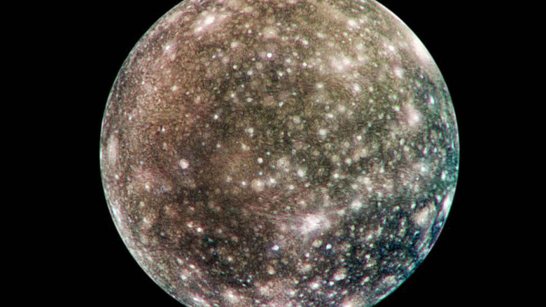 NASA image of Jupiter's moon Callisto