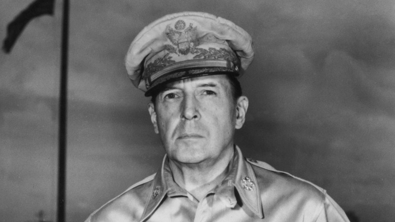 General Douglas MacArthur uniform hat portrait