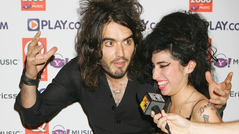 Amy Winehouse and Russell Brand on the red carpet