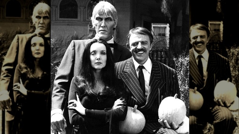 Ted Cassidy, Carolyn Jones, and John Astin in "Halloween with the New Addams Family"