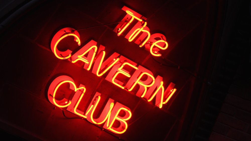 The sign for the Cavern Club in Liverpool, where Lemmy saw the Beatles