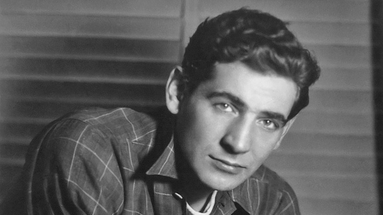 Young Leonard Bernstein checked shirt