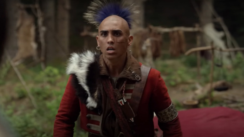 Actor dressed as a Mohawk