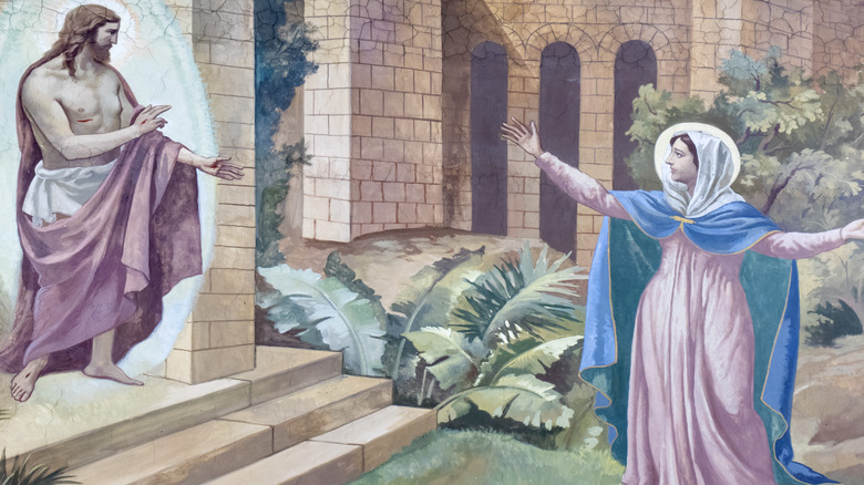 Resurrected Jesus appears to Mary Magdalene