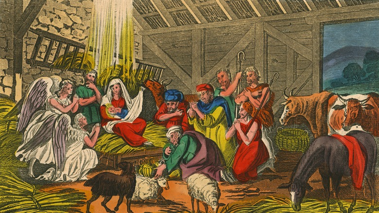 nativity scene illustration