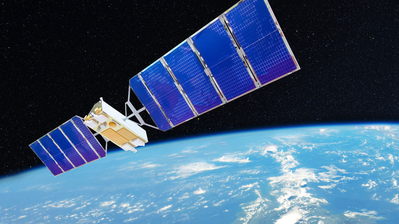 satellite in earth orbit