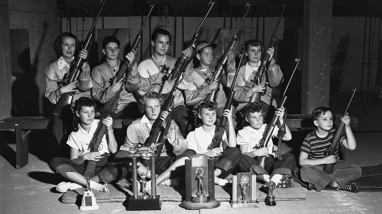 School rifle club, 1950