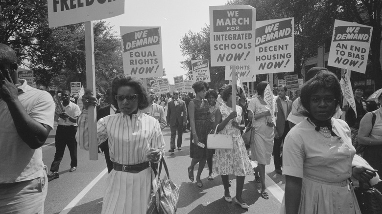 March for school integration, 1963