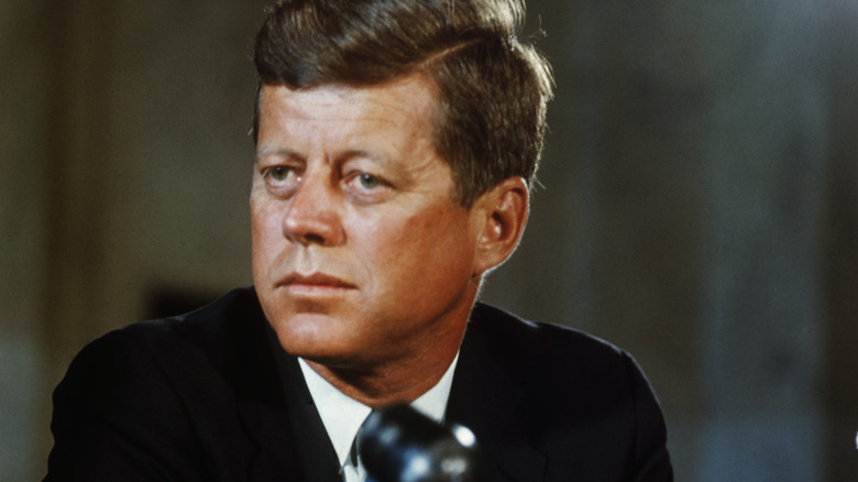 John F. Kennedy looks right