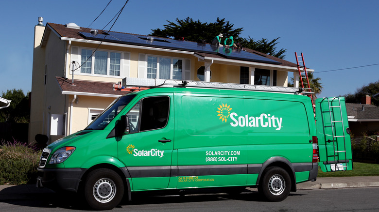 solar city green van