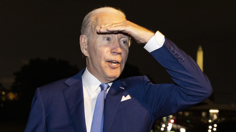 Joe Biden looking for something