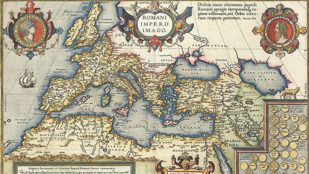 Map of ancient Rome, 1603