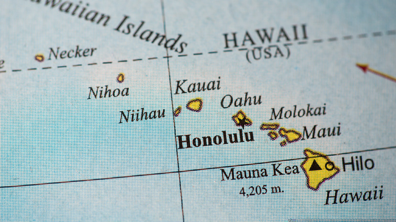 map of hawai'i