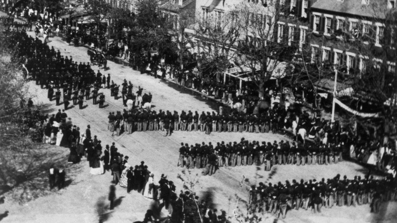 Lincoln's funeral procession marches